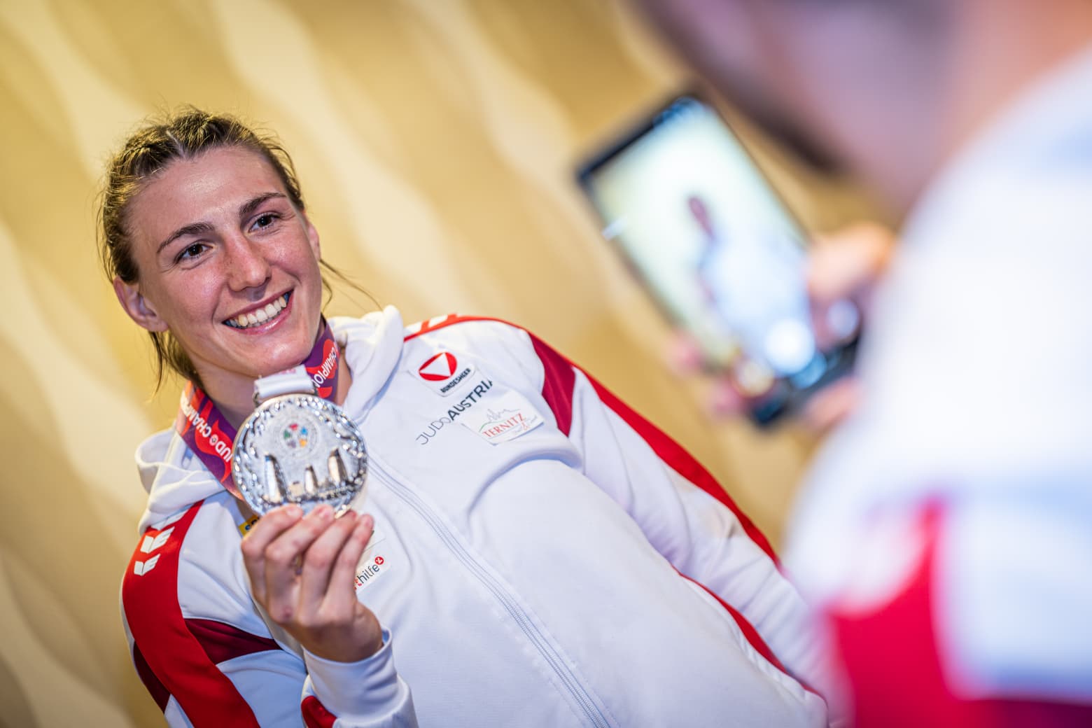 Michaela Polleres Wins Silver at World Judo Championships, Judo Austria Reports